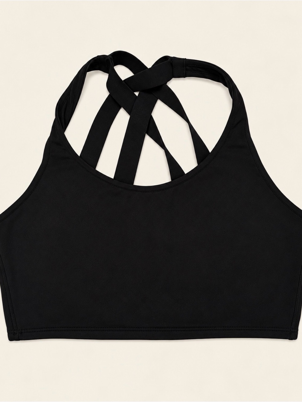 lululemon athletica Black Strappy High-Neck Sports Bra